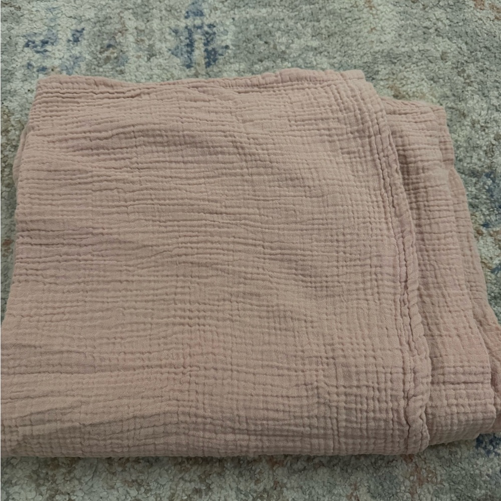 Soft Pink Muslin Blanket